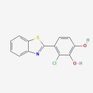 4-(1,3-benzothiazol-2-yl)-3-chloro-1,2-benzenediol