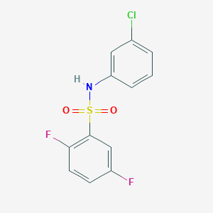 molecular formula C12H8ClF2NO2S B5767359 N-(3-chlorophenyl)-2,5-difluorobenzenesulfonamide 