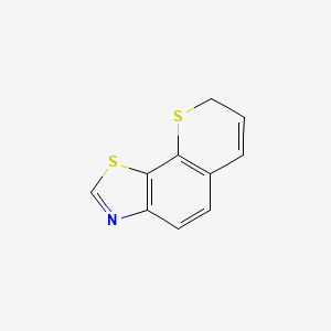 molecular formula C10H7NS2 B576738 8H-Thiopyrano[3,2-g][1,3]benzothiazole CAS No. 13394-21-3