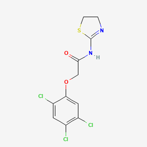 molecular formula C11H9Cl3N2O2S B5767399 N-(4,5-dihydro-1,3-thiazol-2-yl)-2-(2,4,5-trichlorophenoxy)acetamide 