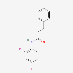 molecular formula C15H13F2NO B5767404 N-(2,4-difluorophenyl)-3-phenylpropanamide 