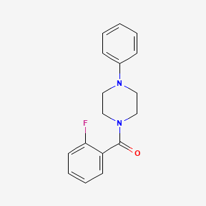molecular formula C17H17FN2O B5767419 1-(2-fluorobenzoyl)-4-phenylpiperazine 