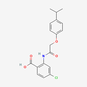 molecular formula C18H18ClNO4 B5767425 4-chloro-2-{[(4-isopropylphenoxy)acetyl]amino}benzoic acid 