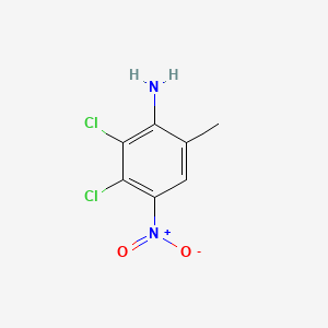 molecular formula C7H6Cl2N2O2 B576745 2,3-Dichloro-6-methyl-4-nitroaniline CAS No. 13852-56-7