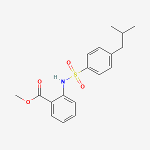 methyl 2-{[(4-isobutylphenyl)sulfonyl]amino}benzoate
