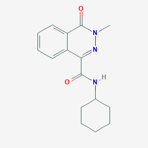 molecular formula C16H19N3O2 B5767459 N-cyclohexyl-3-methyl-4-oxo-3,4-dihydro-1-phthalazinecarboxamide 