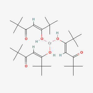 molecular formula C33H60CrO6 B576748 CHROMIUM TRIS(2,2,6,6-TETRAMETHYL-3,5-HEPTANEDIONATE) CAS No. 14434-47-0
