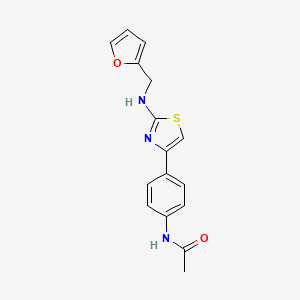N-(4-{2-[(2-furylmethyl)amino]-1,3-thiazol-4-yl}phenyl)acetamide
