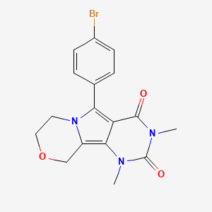 5-(4-bromophenyl)-1,3-dimethyl-1,7,8,10-tetrahydro-2H-pyrimido[4',5':3,4]pyrrolo[2,1-c][1,4]oxazine-2,4(3H)-dione