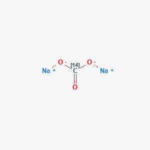 molecular formula CH2Na2O3 B576757 Disodium;oxo(114C)methanediolate CAS No. 14050-64-7