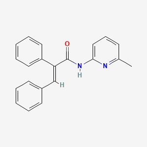 molecular formula C21H18N2O B5767588 N-(6-methyl-2-pyridinyl)-2,3-diphenylacrylamide 