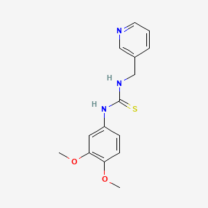 molecular formula C15H17N3O2S B5767617 N-(3,4-dimethoxyphenyl)-N'-(3-pyridinylmethyl)thiourea 