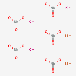 molecular formula K3Li2Nb5O15 B576762 Dilithium tripotassium pentaniobate CAS No. 12337-13-2