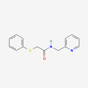 2-(phenylthio)-N-(2-pyridinylmethyl)acetamide