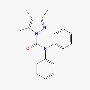 molecular formula C19H19N3O B5767653 3,4,5-trimethyl-N,N-diphenyl-1H-pyrazole-1-carboxamide 
