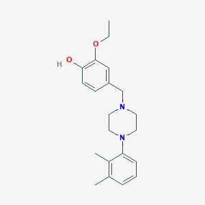 molecular formula C21H28N2O2 B5767666 4-{[4-(2,3-dimethylphenyl)-1-piperazinyl]methyl}-2-ethoxyphenol 