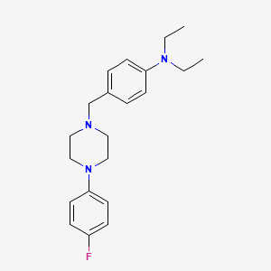 N,N-diethyl-4-{[4-(4-fluorophenyl)-1-piperazinyl]methyl}aniline