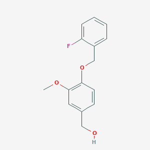 {4-[(2-fluorobenzyl)oxy]-3-methoxyphenyl}methanol