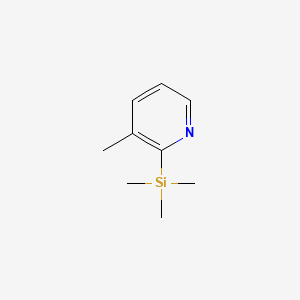molecular formula C9H15NSi B576772 3-Methyl-2-(trimethylsilyl)pyridine CAS No. 13737-07-0
