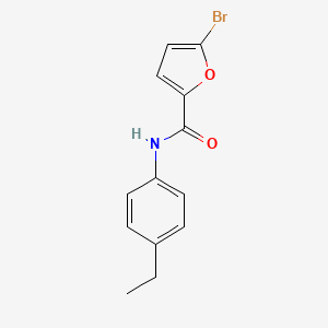molecular formula C13H12BrNO2 B5767732 5-bromo-N-(4-ethylphenyl)-2-furamide 
