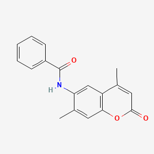 molecular formula C18H15NO3 B5767763 N-(4,7-dimethyl-2-oxo-2H-chromen-6-yl)benzamide CAS No. 6152-81-4