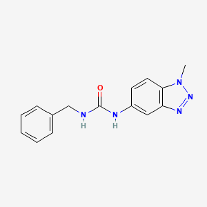 molecular formula C15H15N5O B5767785 N-benzyl-N'-(1-methyl-1H-1,2,3-benzotriazol-5-yl)urea CAS No. 693808-09-2