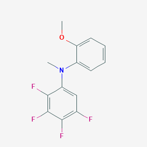 molecular formula C14H11F4NO B5767808 (2-methoxyphenyl)methyl(2,3,4,5-tetrafluorophenyl)amine 