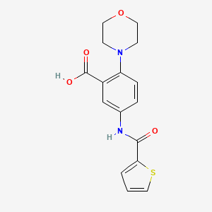 2-(4-morpholinyl)-5-[(2-thienylcarbonyl)amino]benzoic acid