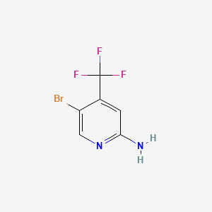 molecular formula C6H4BrF3N2 B576782 5-Bromo-4-(trifluoromethyl)pyridin-2-amine CAS No. 944401-56-3