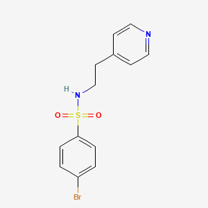 molecular formula C13H13BrN2O2S B5767847 4-bromo-N-[2-(4-pyridinyl)ethyl]benzenesulfonamide 