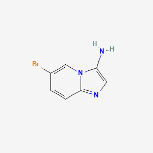 molecular formula C7H6BrN3 B576786 6-Bromoimidazo[1,2-a]pyridin-3-amine CAS No. 705262-55-1
