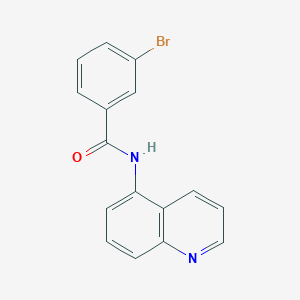 molecular formula C16H11BrN2O B5767888 3-bromo-N-5-quinolinylbenzamide 