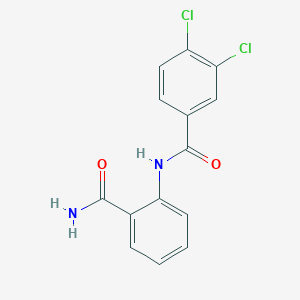 molecular formula C14H10Cl2N2O2 B5767921 N-[2-(aminocarbonyl)phenyl]-3,4-dichlorobenzamide 