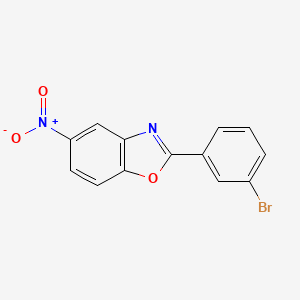 molecular formula C13H7BrN2O3 B5767924 2-(3-bromophenyl)-5-nitro-1,3-benzoxazole 