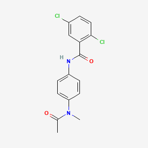 molecular formula C16H14Cl2N2O2 B5767983 N-{4-[acetyl(methyl)amino]phenyl}-2,5-dichlorobenzamide 