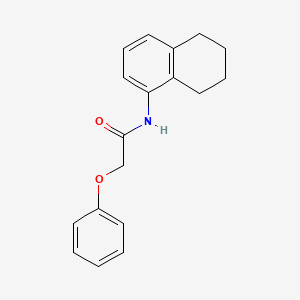 molecular formula C18H19NO2 B5768007 2-phenoxy-N-(5,6,7,8-tetrahydro-1-naphthalenyl)acetamide 