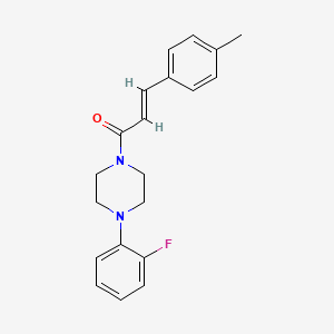 molecular formula C20H21FN2O B5768010 1-(2-fluorophenyl)-4-[3-(4-methylphenyl)acryloyl]piperazine 