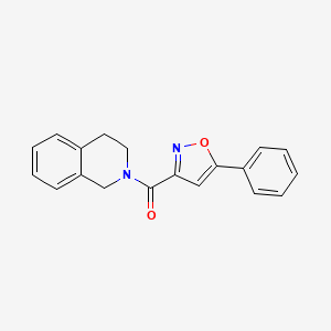 molecular formula C19H16N2O2 B5768043 2-[(5-phenyl-3-isoxazolyl)carbonyl]-1,2,3,4-tetrahydroisoquinoline 