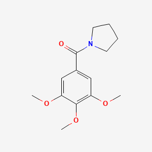 B5768083 1-(3,4,5-trimethoxybenzoyl)pyrrolidine CAS No. 63886-38-4