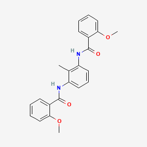 molecular formula C23H22N2O4 B5768099 N,N'-(2-methyl-1,3-phenylene)bis(2-methoxybenzamide) CAS No. 282104-95-4