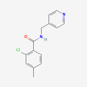molecular formula C14H13ClN2O B5768113 2-chloro-4-methyl-N-(4-pyridinylmethyl)benzamide 