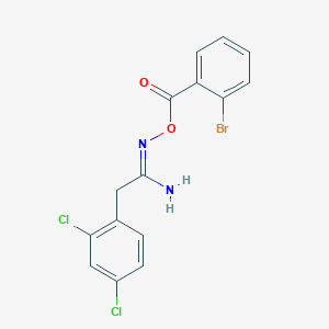 N'-[(2-bromobenzoyl)oxy]-2-(2,4-dichlorophenyl)ethanimidamide