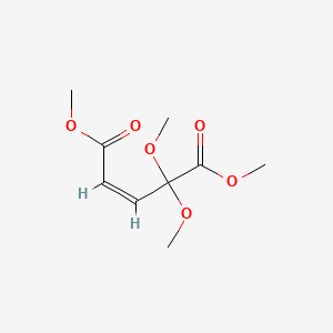 B576815 (Z)-4,4-Dimethoxy-2-pentenedioic acid dimethyl ester CAS No. 13131-25-4
