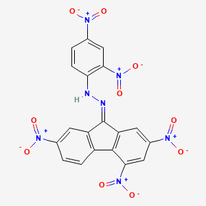 molecular formula C19H9N7O10 B5768158 2,4,7-trinitro-9H-fluoren-9-one (2,4-dinitrophenyl)hydrazone 
