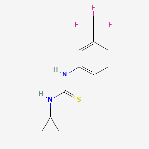 molecular formula C11H11F3N2S B5768167 N-cyclopropyl-N'-[3-(trifluoromethyl)phenyl]thiourea 