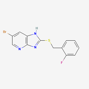 molecular formula C13H9BrFN3S B5768174 6-bromo-2-[(2-fluorobenzyl)thio]-3H-imidazo[4,5-b]pyridine 