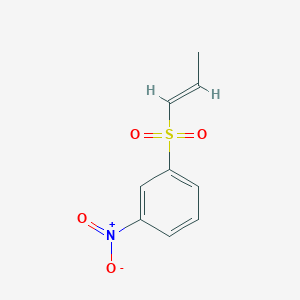 molecular formula C9H9NO4S B5768184 1-nitro-3-(1-propen-1-ylsulfonyl)benzene 