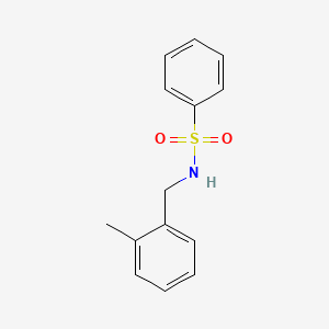 molecular formula C14H15NO2S B5768237 N-(2-甲基苄基)苯磺酰胺 