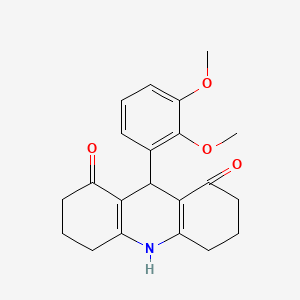 molecular formula C21H23NO4 B5768272 9-(2,3-dimethoxyphenyl)-3,4,6,7,9,10-hexahydro-1,8(2H,5H)-acridinedione 