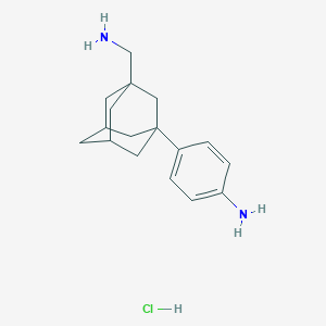 4-[3-(Aminomethyl)-1-adamantyl]aniline;hydrochloride